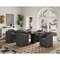 Manhattan Comfort Anna Round Faux Leather Dining Chair in Pewter - Set of 2 2-DC059AR-PE - alternate 9